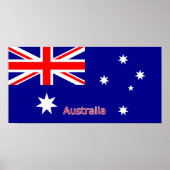 Australische vlag afdrukken poster (Voorkant)