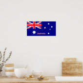 Australische vlag afdrukken poster (Keuken)