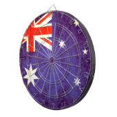 Australische vlag antiqued stijl dart board dartbord (Voorkant Rechts)