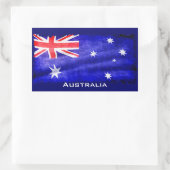 Australische vlag, Aussie Flag, onder de vlag van  Rechthoekige Sticker (Tas)