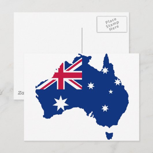 Australische vlag Australia Style Design Briefkaart (Voorkant / Achterkant)