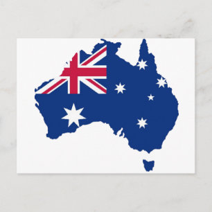Australische vlag Australia Style Design Briefkaart