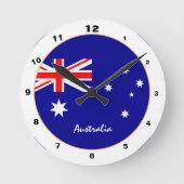 Australische vlag & Australia trendy mode / ontwer Ronde Klok (Voorkant)