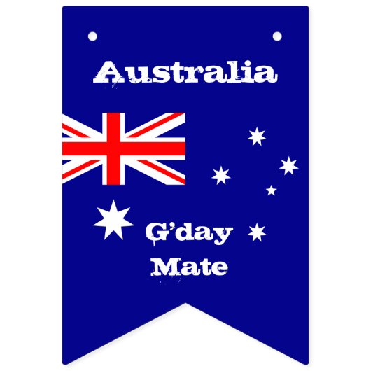 Australische vlag & Australische partij Australisc Vlaggetjes (Eerste vlag)