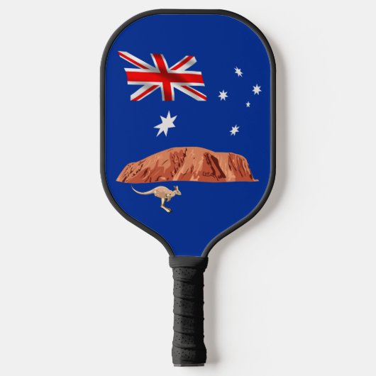 Australische vlag-Ayers rock Pickleball Paddle (Voorkant)