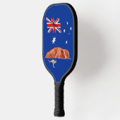 Australische vlag-Ayers rock Pickleball Paddle (Links)