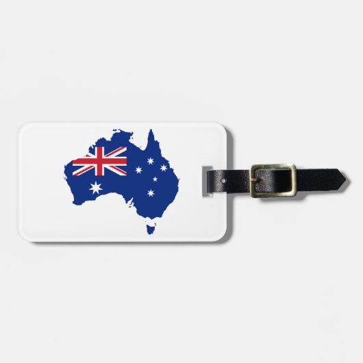 Australische vlag bagagelabel (Voorkant horizontaal)