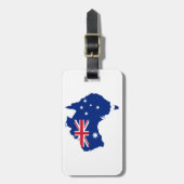 Australische vlag bagagelabel (Voorkant verticaal)