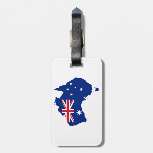 Australische vlag bagagelabel (Achterkant verticaal)