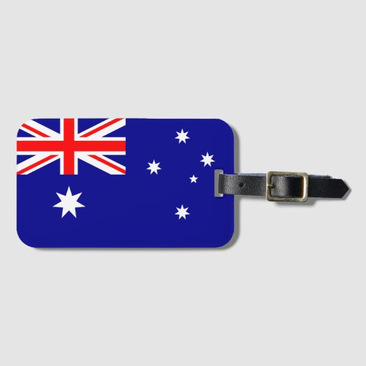 Australische vlag bagagelabel (Voorkant (horizontaal))