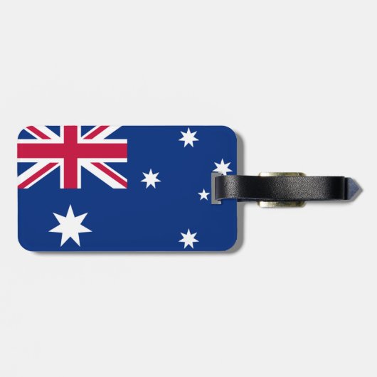 Australische vlag bagagelabel (Achterkant horizontaal)