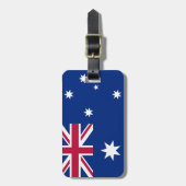 Australische vlag bagagelabel (Voorkant verticaal)