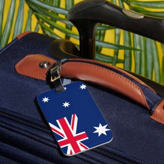 Australische vlag bagagelabel (Voorkant Insitu 1)