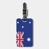 Australische vlag bagagelabel (Voorkant verticaal)