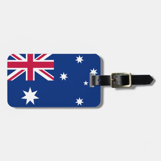 Australische vlag bagagelabel (Voorkant horizontaal)