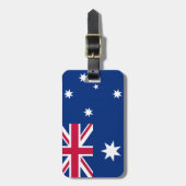 Australische vlag bagagelabel (Voorkant verticaal)