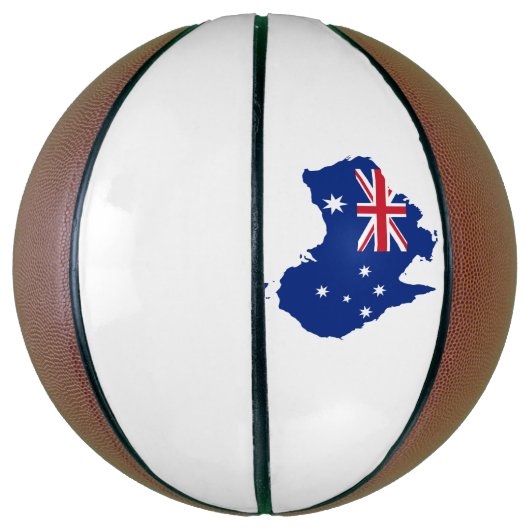 Australische vlag basketbal (Verticaal)