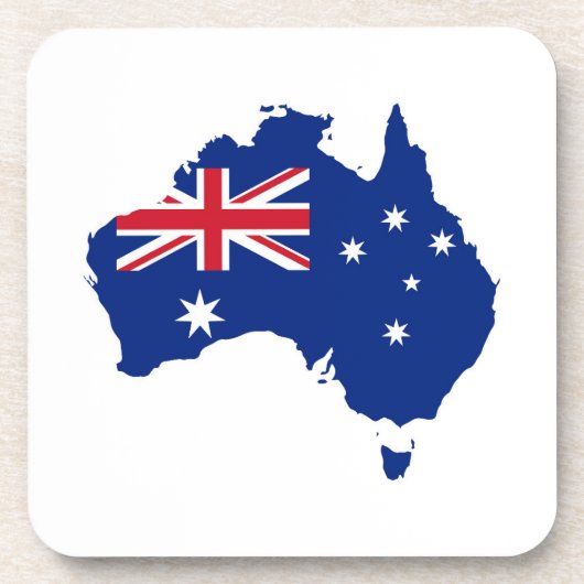 Australische vlag bier onderzetter (Voorkant)