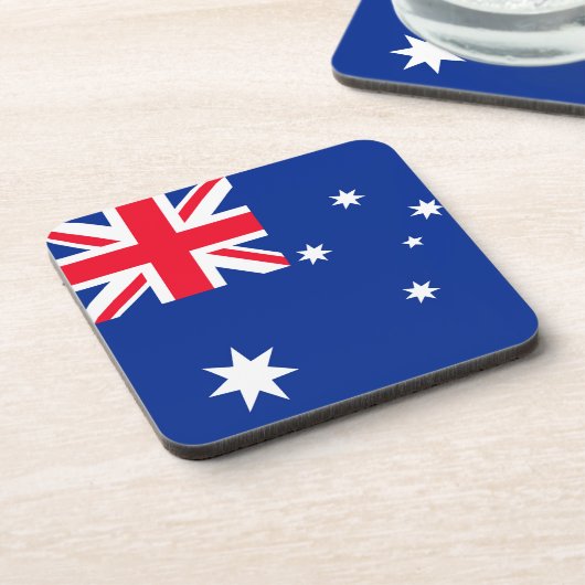 Australische vlag bier onderzetter (Linkerzijde)