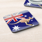 Australische vlag bier onderzetter (Linkerzijde)