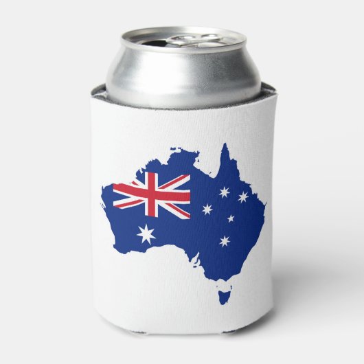 Australische vlag blikjeskoeler (Blikje Voorkant)