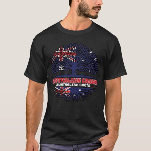 Australische vlag - Boomwortelvlag T-shirt (Voorkant)