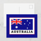 Australische vlag briefkaart (Voorkant / Achterkant)