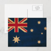 Australische vlag briefkaart (Voorkant / Achterkant)