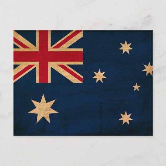 Australische vlag briefkaart (Voorkant)