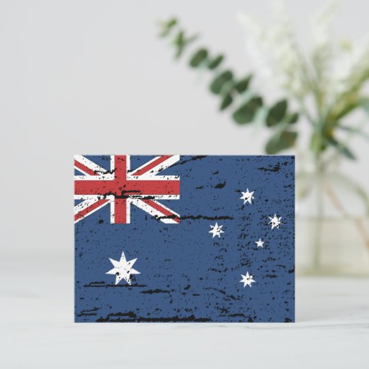  Australische vlag Briefkaart (Staand voorkant)