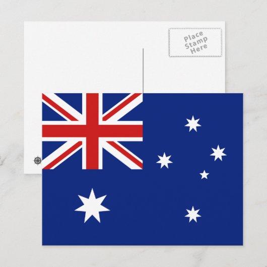 Australische vlag Briefkaart (Voorkant / Achterkant)