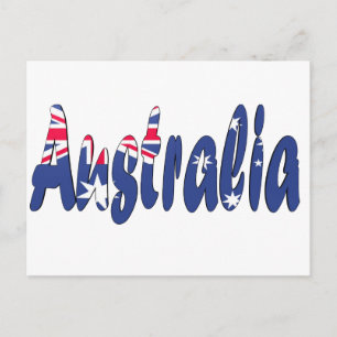 Australische vlag briefkaart