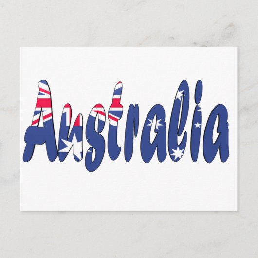 Australische vlag briefkaart (Voorkant)