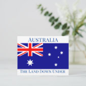 Australische vlag briefkaart (Staand voorkant)