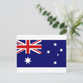 Australische vlag briefkaart (Staand voorkant)