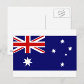 Australische vlag briefkaart (Voorkant / Achterkant)