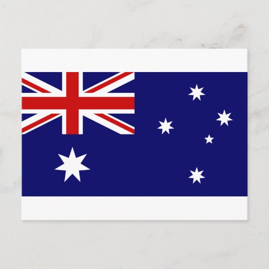 Australische vlag briefkaart (Voorkant)