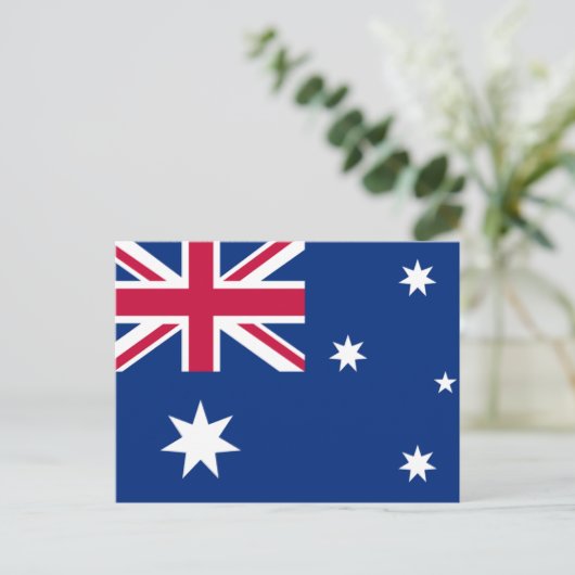 Australische vlag briefkaart (Staand voorkant)