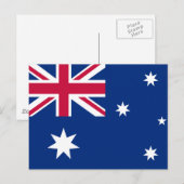Australische vlag briefkaart (Voorkant / Achterkant)