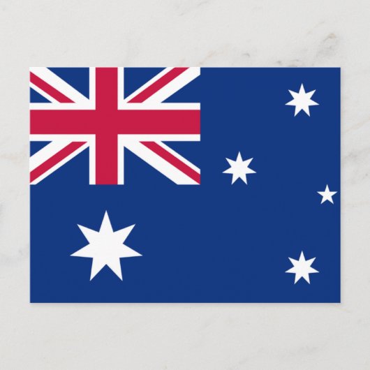 Australische vlag briefkaart (Voorkant)