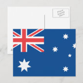 Australische vlag briefkaart (Voorkant / Achterkant)