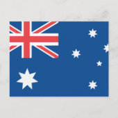 Australische vlag briefkaart (Voorkant)