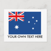 Australische vlag briefkaart (Voorkant)