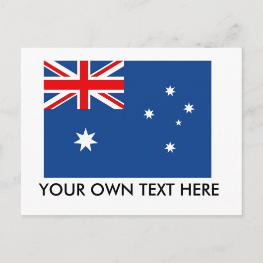 Australische vlag briefkaart (Voorkant)