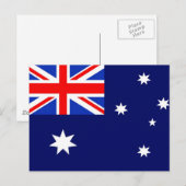 Australische vlag briefkaart (Voorkant / Achterkant)