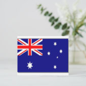 Australische vlag briefkaart (Staand voorkant)