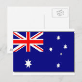 Australische vlag briefkaart (Voorkant / Achterkant)
