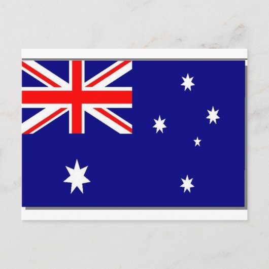 Australische vlag briefkaart (Voorkant)
