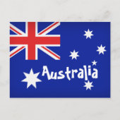Australische vlag briefkaart (Voorkant)