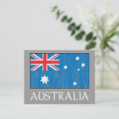 Australische vlag briefkaart (Staand voorkant)